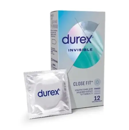  DUREX Invisible Презервативи ультратонкі № 12
