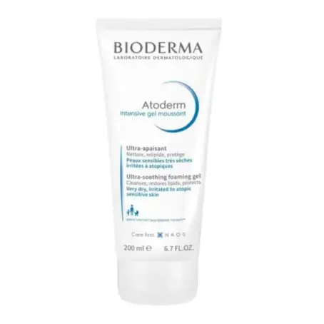 Гель Bioderma Atoderm Intensive очищуючий для обличчя та тіла, для сухої атопічної шкіри, 200 мл