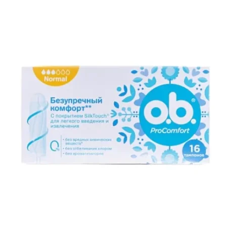 Тампони гігієнічні o.b. ProComfort Normal, 16 шт