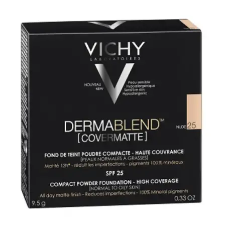 Пудра Vichy Dermablend Covermate коригуюча, з матуючим ефектом, тон 25, SPF 25, 9.5г