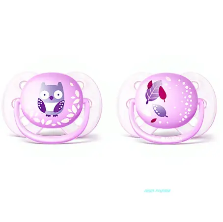 СОСКА ПУСТУШКА PHILIPS AVENT Ultra soft силік. ортодонт. для дев. 0-6 міс. №2 SCF227/20