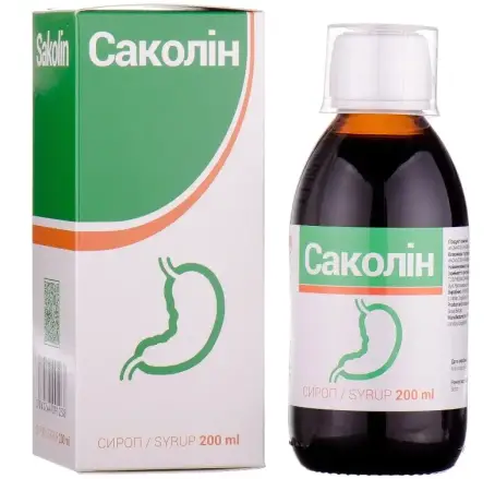 Саколін сироп по 200 мл у флак.