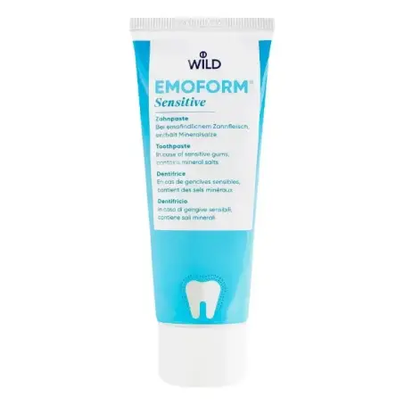 Зубна паста Dr. Wild Emoform Sensitive Для чутливих зубів з мінеральними солями та фторидом, 75 мл