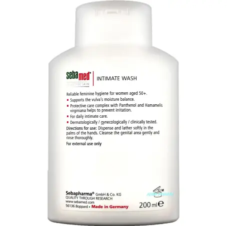 Гель для интимной гигиены Sebamed для женщин после 50 лет, 200 мл.