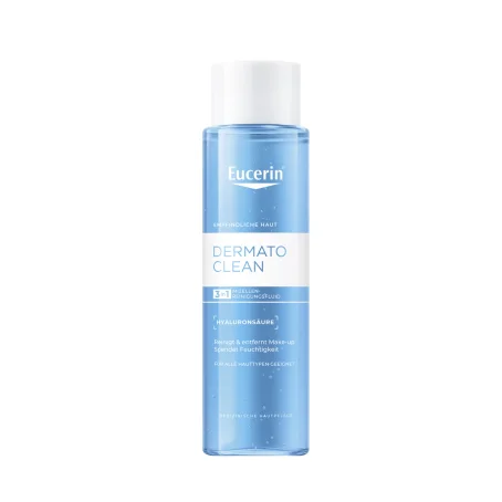 Мицеллярный очищающий флюид 3 в 1 Eucerin (Юцерин) DERMATOCLEAN для чувствительной кожи всех типов, 400 мл