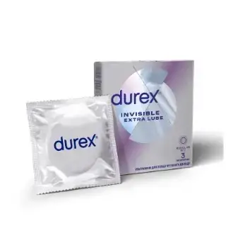 DUREX Invisible Extra Lubricated Презервативи №3