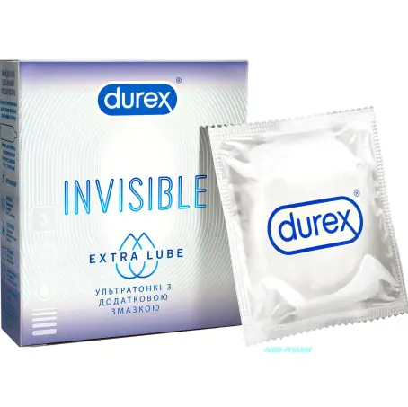 Презервативи DUREX Invisible Extra Lubricated №3