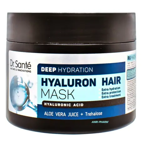 МАСКА ДЛЯ ВОЛОССЯ DR.SANTE HYALURON HAIR Deep hydration 300 мл