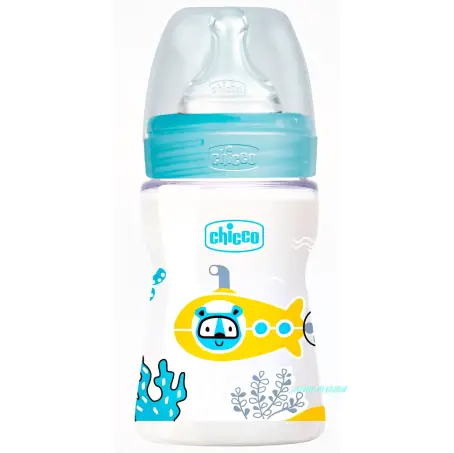ПЛЯШЕЧКА CHICCO WWell-Being соска силік. норм. потік 0+ міс. д/хлоп. 150 мл
