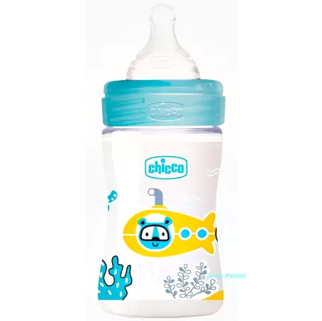 ПЛЯШЕЧКА CHICCO WWell-Being соска силік. норм. потік 0+ міс. для хлоп. 150 мл