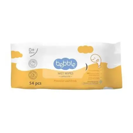 Дитячі вологі серветки Bebble Wet Wipes Ромашка 54 шт