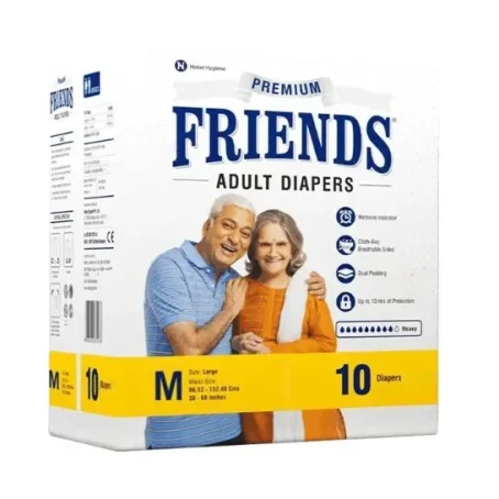 Подгузники для взрослых Friends Easy, размер М, 10 штук