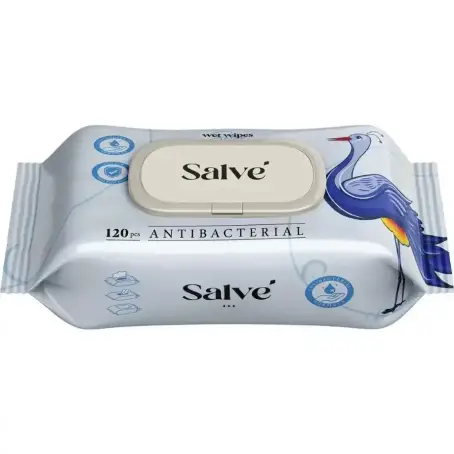Вологі серветки Salve антибактеріальні 120 шт
