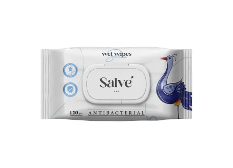 Салфетки влажные Salve антибактериальные 120 шт