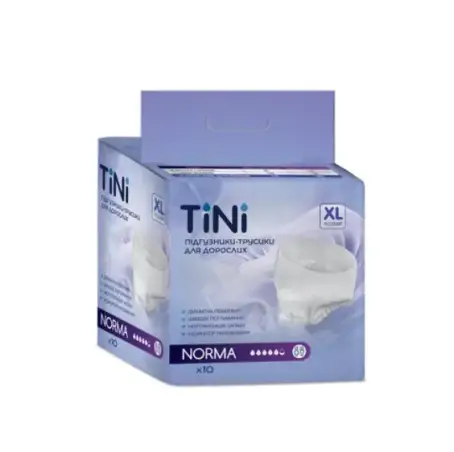 Підгузки-трусики для дорослих TINI Norma, розмір XL,10 шт/уп