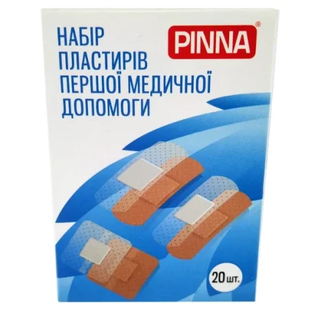 Набор пластырей первой помощи Pinna прозрачные 20 шт.