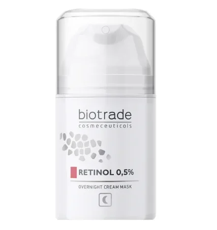 Крем-маска для лица BIOTRADE Intensive антивозрастная ночная с ретинолом 0,5%, 50 мл