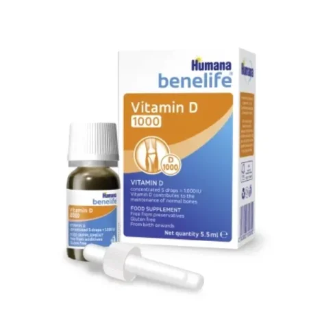 Хумана Бенелайф Humana benelife D3 1000 МЕ капли по 5,5 мл во флак.