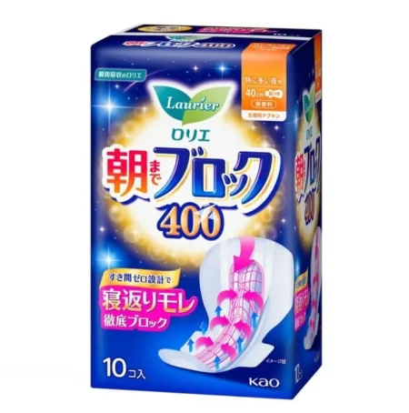 KAO Laurier Super Absorption Night Use нічні гігієнічні прокладки 40 см, 10 шт