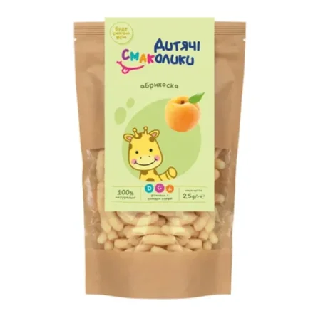 Палочки крупяные Детские Смаколики Мультизлаки с абрикосом, 25 г