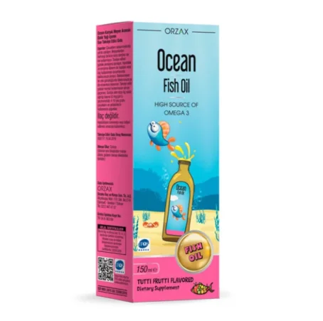 Сироп для детей Омега-3 Orzax Ocean Fish Oil Syrup со вкусом тутти-фрутти, 150 мл