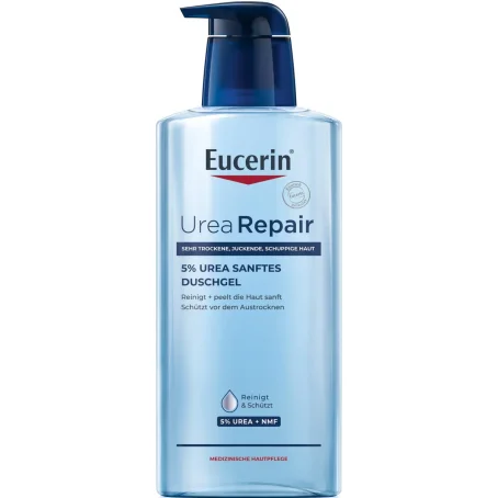 Гель для душа EUCERIN 99290 Urea Repair 5% для сухой кожи флакон с дозатором, 400 мл