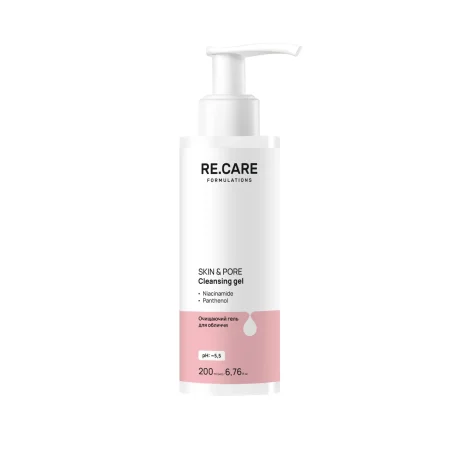 Очищаючий гель для обличчя Skin & Pore Cleansing Gel RE.CARE, 200 мл