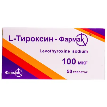 L-тироксин-Фармак таблетки 100 мкг №50