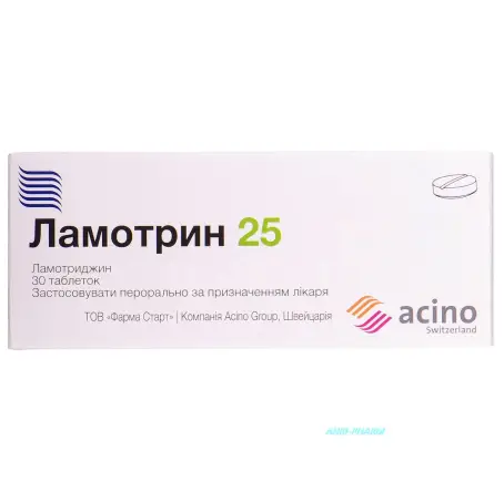Ламотрин 25 мг №30 табл