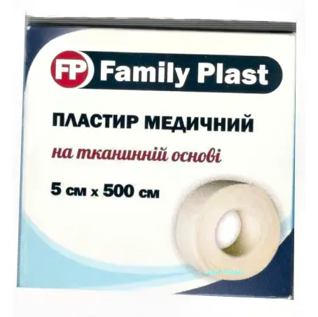 ПЛАСТ. FAMILY PLAST 5 х 500 см ткан. белый