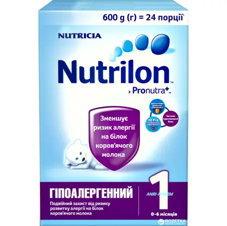 НУТРИЛОН 1 ГИПОАЛЕРГЕННЫЙ 0-6 мес. 600 г