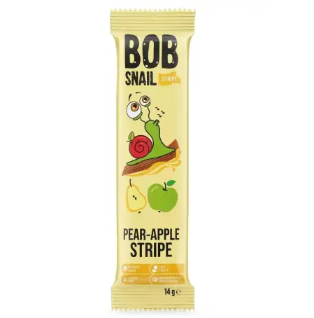 СТРАЙПСИ BOB SNAIL Яблуко-груша 14 г