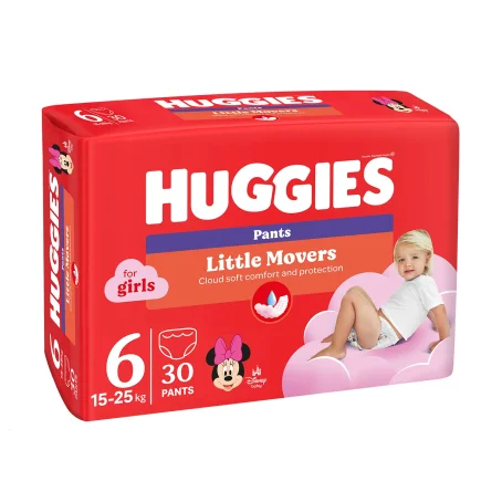 Підгузки-трусики Huggies Pants 6 (15-25 kg) Jumbo 30 Girl дитячі, для дівчаток, розмір 6, 15-25 кг, 30 шт