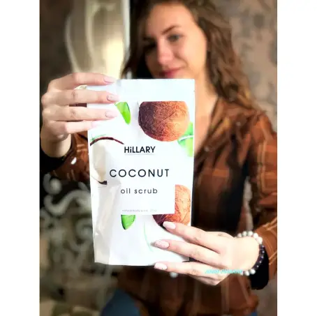 СКРАБ ДЛЯ ТІЛА HILLARY Coconut Oil Кокосовый 200 г