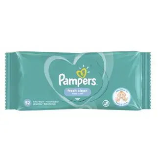 Серветки вологі Pampers Fresh Clean дитячі, 52 шт