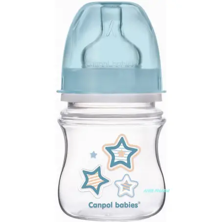 CANPOL ПЛЯШЕЧКА EASYSTART Jungle антиколік. з шир. отв. 120 мл корал. 35/226