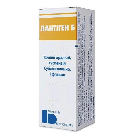 Лантіген Б краплі ор., сусп. по 18 мл у флак. з криш.-крап.