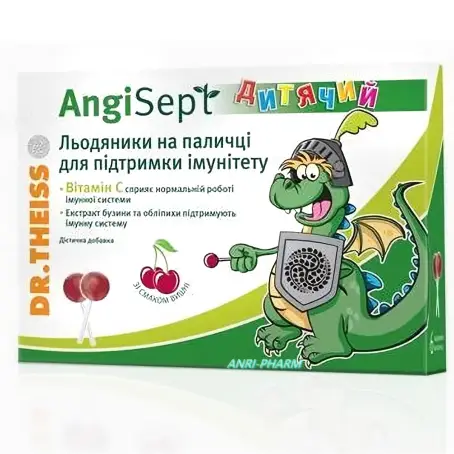 АНГІ СЕПТ ДР. ТАЙСС ДИТ. ІМУН 10 г №6 льод. на паличці