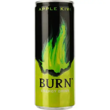 Энергетический безалкогольный напиток Burn Apple Kiwi 250 мл