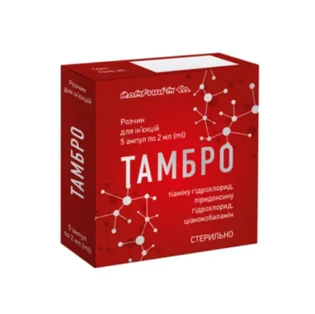 Тамбро розчин д/ін. по 2 мл №5 в амп.