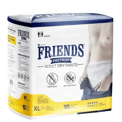 Підгузки-трусики для дорослих Friends Premium, розмір XL, 10 штук
