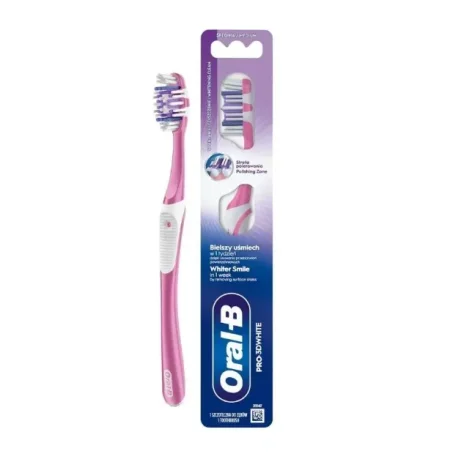 Зубная щетка Oral-B 3D White Отбеливание 40 средняя, ​​1 шт