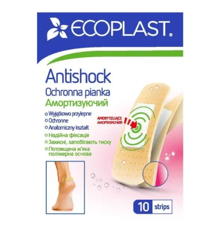 Пластир медичний Ecoplast Анти шок м'який захисний ,10 шт 