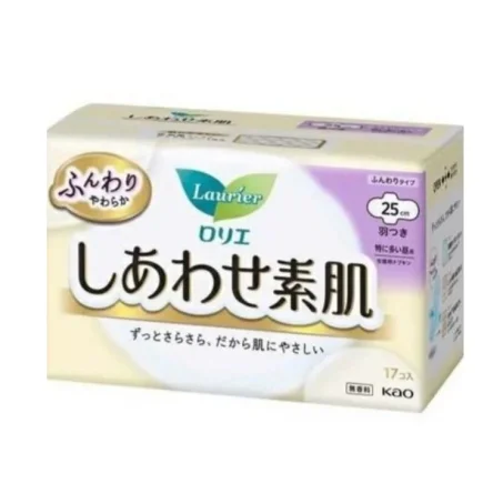 KAO Laurier Happy Skin Extra Heavy Day Use гігієнічні прокладки 25 см, 17 шт