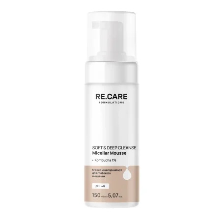 Мягкий мицеллярный мусс для глубокой очистки Soft&Deep Cleanse Micellar Mousse RE.CARE, 150 мл