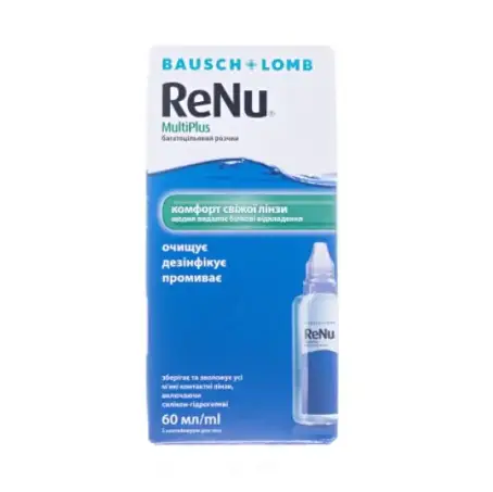 Розчин ReNu MultiPlus д/конт. лінз по 60 мл у флак. 