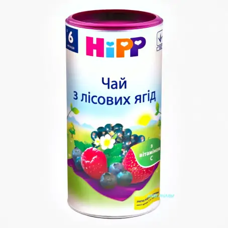 ЧАЙ HIPP З ЛІСОВИХ ЯГІД з 6 міс. 200 г