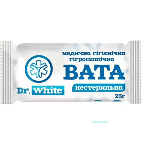 Вата 25 г н/стер.