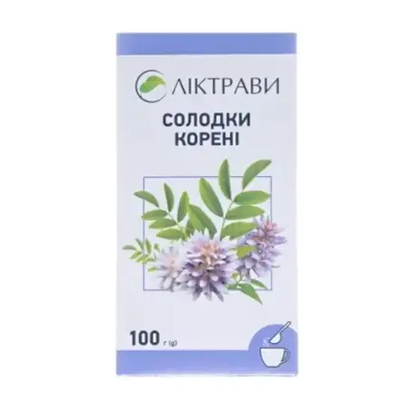 Солодки корни по 100 г в пач. с внут. пак.