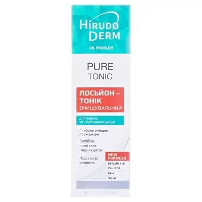 ЛОСЬЙОН-ТОНІК HIRUDO DERM OIL PROBLEM PURE TONIC очищ. 180 мл